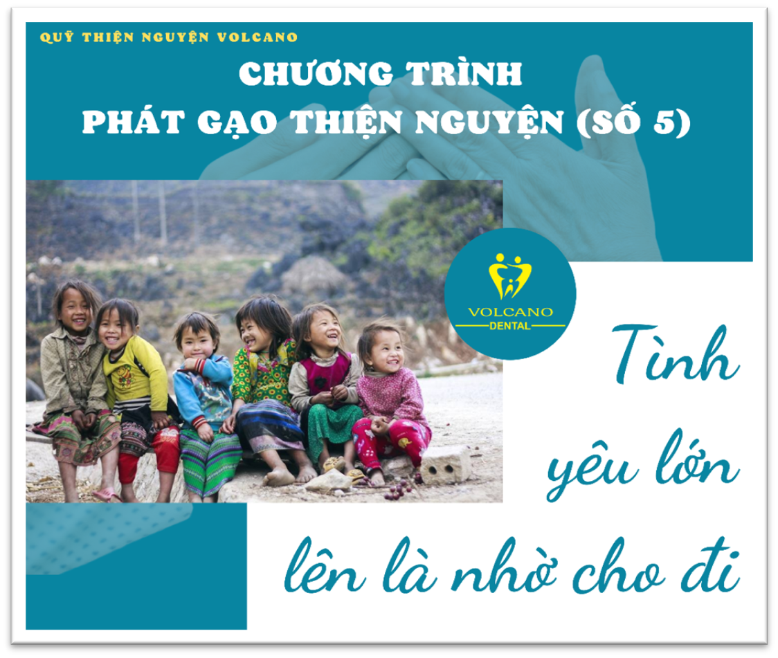 CHƯƠNG TRÌNH PHÁT GẠO THIỆN NGUYỆN HÀNG THÁNG (16 ÂM LỊCH) TẠI NHA KHOA QUỐC TẾ VOLCANO.