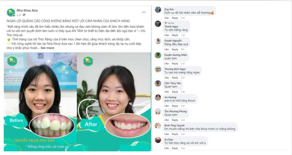 Review khách hàng về Nha Khoa Asia