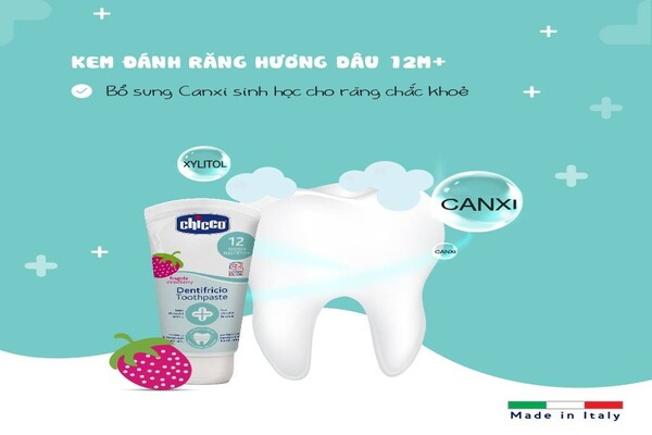 Kem đánh răng cho bé 2 tuổi Chicco Kem đánh răng cho bé 2 tuổi Chicco
